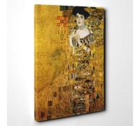 Gustav Klimt Portrait of Adele Bloch-Bauer Vol.2 Canvas Print | Gallery Wrapped 30mm Frame Wall Art | 20x14 inches | Ready to Hang | Modern People Picture | Living Room Bedroom Lounge Office