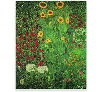Gustav Klimt Posters ''Farm Garden with Sunflowers '' Canvas Painting Modern Wall Art Gustav Klimt Prints For Home Decor Picture 50x70cm No Frame
