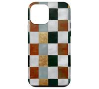 gustav klimt Tan Brown and Cadmium Green Checkerboard Case for iPhone 12 mini