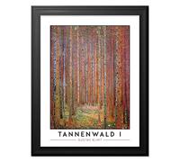 Gustav Klimt Tannenwald I Fir Forest Painting Art Print Premium Framed Poster Wall Decor 12X16 Inch Spoon Moulding