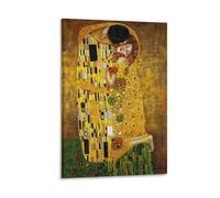 Gustav Klimt The Kiss Art Poster For Wall Decor Canvas Wall Art For Living Room Decor 08x12inch(20x30cm)
