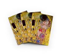 Gustav Klimt The Kiss Greeting Card Romantic Artwork Set of 3 Blank Inside 5x7 Inch 13x18 cm