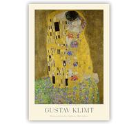 Gustav Klimt The Kiss Posters Famous Gustav Klimt Canvas Painting Vintage Wall Art Gustav Klimt Prints For Home Decor Pictures 50X70cm No Frame