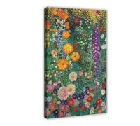 Gustav Klimt Wall Art Farm Garden Poster Klimt Flowers Floral Wall Decor Gift Idea Print Room Decor