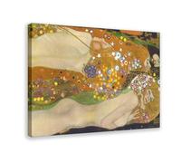 Gustav Klimt Water Serpents Canvas Poster Bedroom Decor Landscape Office Room Decor Gift 24x36inch(60x90cm)