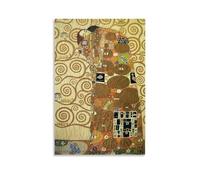 Gustav Klimt Works《The Embrace》Printing Posters Versatile Canvas Print Wall Art Paintings Home Decor for Living Room Bedroom 24x36inch(60x90cm)