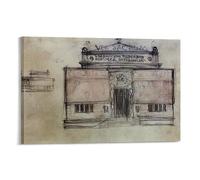 Gustav Klimt's Design for The Secession Building Poster (2) Canvas Wall Art Prints Photo Picture Painting Room Decor Home Decorative 12x18inch(30x45cm)