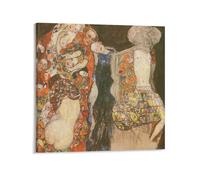 Gustav Klimt's - The Bride Unfinished Poster (5) Wall Art Painting Canvas Living Room Prints Bedroom Decor 12x12inch(30x30cm)