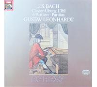 Gustav Leonhardt - Bach: Clavier-Übung 1. Teil / 6 Partiten - Partitas, BWV 825-830 [Vinyl Doppel-LP] [Schallplatte]