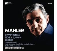 Gustav Mahler : Mahler: Symphonies Nos. 1, 5, 6 & 9/Lieder CD Box Set 5 discs