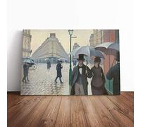 Gustave Caillebotte Paris Street on a Rainy Day Canvas Print 20x14 Inch