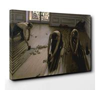 Gustave Caillebotte The Floor Planers Canvas Print | Gallery Wrapped 30mm Frame Wall Art | 30x20 inches | Ready to Hang | Modern Picture | Living Room Bedroom Lounge Office