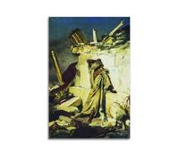 Gustave Courbet（Cry of Prophet Jeremiah on The Ruins of Jerusalem） artistic Creations Poster Decorative Painting Canvas Wall Art Living Rooms Bedroom 20x30inch(50x75cm)