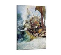 Gustave Courbet（The Cossacks on The Black Sea） artistic Creations Poster Decorative Painting Canvas Wall Art Living Rooms Bedroom 20x30inch(50x75cm)