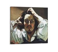 Gustave Courbet（The Desperate Man） artistic Creations Poster Wall Art Picture Canvas Prints Bedroom Living Room Decor 12x12inch(30x30cm)