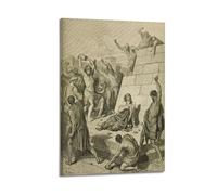 Gustave Dore-Bible Martyrdom of S Stephen Art Poster Wall Art Picture Painting Canvas Prints Artworks Bedroom Living Room Decor 12x18inch(30x45cm)
