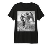 Gustave Dore Jacob Wrestling with The Angel 1855 Premium T-Shirt