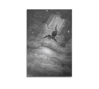 Gustave Dore Outstanding Paintings John Milton’s Paradise Lost The Fall of Lucifers Exquisite Poster Picture Print Wall Art Painting Canvas Artworks Idea Room Aesthetic 12x18inch(30x45cm)