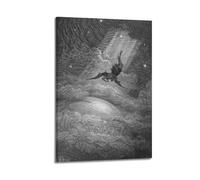 Gustave Dore Outstanding Paintings John Milton’s Paradise Lost The Fall of Lucifers Exquisite Poster Picture Print Canvas Wall Paint Arts Decor Modern Home Artworks Idea 16x24inch(40x60cm)