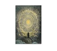 Gustáve Dore The Divine Comedy Paradiso Poster24x36inch | Print Canvas Wall Art Decorative Artwork for Living Room Bedroom Office Hallway Home Decor