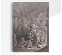Gustave Dore The Raven No31 | Edgar Allan Poe Narrative Poetry | Antique Painting, Old Vintage Print, Fine Wall Art Poster, Home Decor Artwork Picture