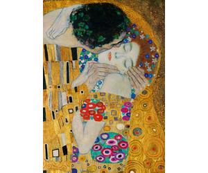 Gustave Klimt - The Kiss (detail), 1908