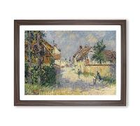 Gustave Loiseau Pathway Classic Painting Framed Wall Art Print, Ready to Hang Picture for Living Room Bedroom Home Office Décor, Walnut A4 (34 x 25 cm)