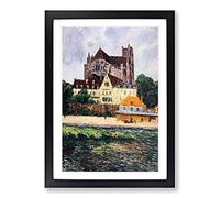 Gustave Loiseau The Cathedral Framed Print | A2 Oak Framed Wall Art | Ready to Hang | Modern Cityscape Picture | Living Room Bedroom Lounge Office
