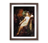 Gustave Moreau Galatee Classic Painting Framed Print | A3 Walnut Framed Wall Art | Ready to Hang | Classic Historical Picture | Living Room Bedroom Lounge Office