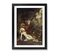 Gustave Moreau Sappho 2 Classic Painting Framed Print | A2 Black Framed Wall Art | Ready to Hang | Classic Historical Picture | Living Room Bedroom Lounge Office