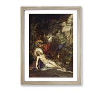 Gustave Moreau Sappho 2 Classic Painting Framed Print | A3 Oak Framed Wall Art | Ready to Hang | Classic Historical Picture | Living Room Bedroom Lounge Office