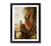 Gustave Moreau Sappho Classic Painting Framed Print | A2 Black Framed Wall Art | Ready to Hang | Classic Historical Picture | Living Room Bedroom Lounge Office
