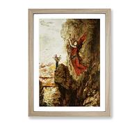 Gustave Moreau Sappho Classic Painting Framed Print | A2 Oak Framed Wall Art | Ready to Hang | Classic Historical Picture | Living Room Bedroom Lounge Office