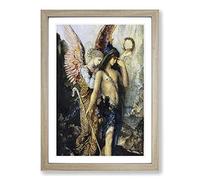 Gustave Moreau The Voice Framed Print | A2 Oak Framed Wall Art | Ready to Hang | Modern Nature Picture | Living Room Bedroom Lounge Office