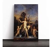 Gustave Moreau Venus Rising from The Sea Canvas Print | Gallery Wrapped 30mm Frame Wall Art | 20x14 inches | Ready to Hang | Modern Seascape Picture | Living Room Bedroom Lounge Office
