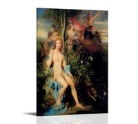 Gustave Moreau's Apollo And The Nine Muses, Symbolism Style Wall Art Print, Mythological Scene Poster with Divine Figures And Ornate Foliage Details Canvas Wall Art Picture Prints Hanging Photo Gift I