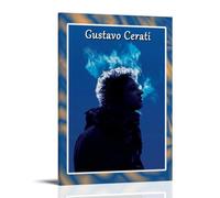 Gustavo Cerati Anti Splash Art Posters Living Room And Bedroom Hanging Paintings Suitable for Multiple Scenarios No Need for Punching Easy to Install Suitable for Gifts And Personal UseFrame-style24x3