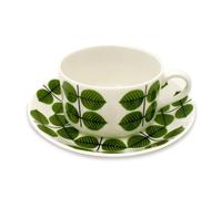 Gustavsberg - Berså Coffee Cup With Saucer, Straight - Green