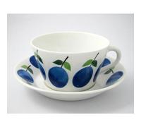 Gustavsberg - Prunus Tea Cup With Saucer, Cone - Mix