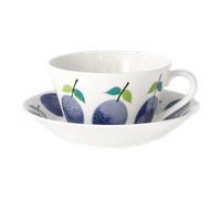Gustavsbergs Porslinsfabrik Prunus teacup with saucer Ø15,3 cm 25 cl