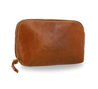 Gusti Eli Leather Wash Bag/Cosmetic Bag/Makeup Bag Brown