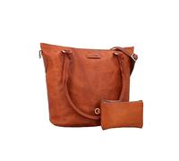 Gusti Leather Handbag Women's Shoulder Bag Medium Size - Genuine Leather Brown with AirTag Compartment - Shoulder Bag for Office, University, Everyday Use - Elegant Tote Bag