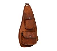 Gusti Leder nature "Joan Genuine Leather Shoulder Backpack Vintage Handmade Style Goatskin Brown G11