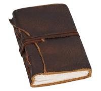 Gusti Leder studio Amalia Genuine Leather A6 Notebook Art Diary Photo Pad Smart Casual Uni College Office Rough Buffalo Unisex Brown 2P18-24-1