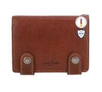 Gusti Leder Studio Ben Genuine Leather Wallet Vintage Purse Money Cash Notes Coins Card Holder Chain Unisex Dark Brown 2A13-22-6