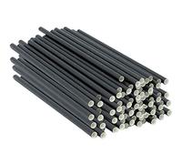 Gusto [300 Pack] 7 Inch 100% Biodegradable Paper Sip Stirrers/Straws Black - for Cocktail & Coffee - Formerly Comfy Package