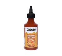 Gusto Foods Habanero Sauce - 200g | Spicy & Fiery Hot Chilli Sauce | Perfect for Cooking, Dipping & Marinating | Vegetarian, Flavor-Enhanced | Pack of 1