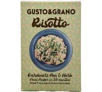 Gusto&Grano Risotto Complete Meal Kit - Italian Risotto Pronto Mealmaker in 20 minutes - Serves 4 as a side or 2 as a main course - 240g (Single, Gardener's Pea & Herb)