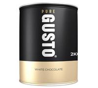 GUSTO Hot Chocolate Powders, Belgian White Chocolate, Vegetarian Suitable, Metal Refillable Tin 2KG (GUSTO - Belgian White Chocolate - 2KG Tin)