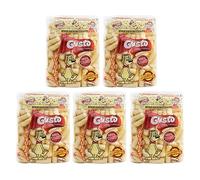 Gusto Pufuleti 45g, Salty Plain Corn Puffs, Romanian Corn Snack, Delicious Salted Corn Flips, Delicious And Crispy Corn Puffs Treat With Family And Friends (5 Pack)